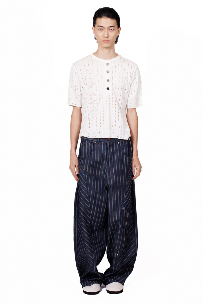 Baggy Stripe Jeans