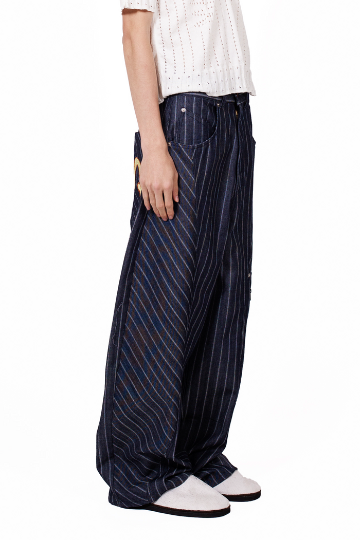 Baggy Stripe Jeans