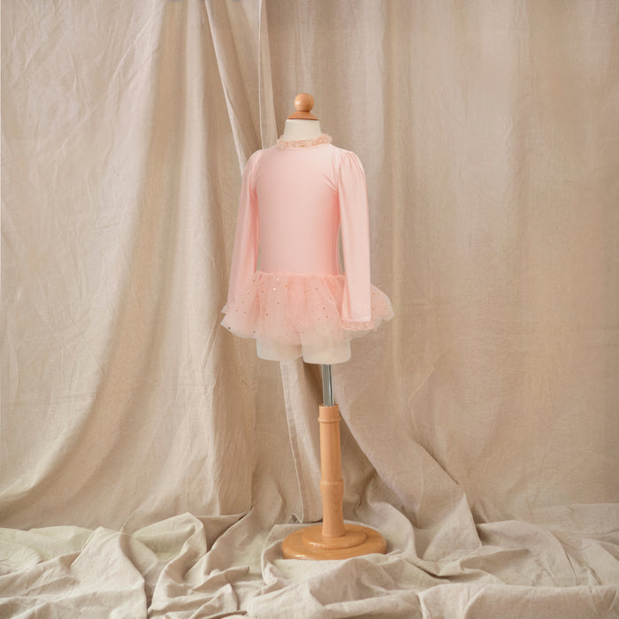 Petit Playa Ballet Rashguard in Fairy Pink print, sun-safe UPF50+ swimwear for babies and girls — image 4