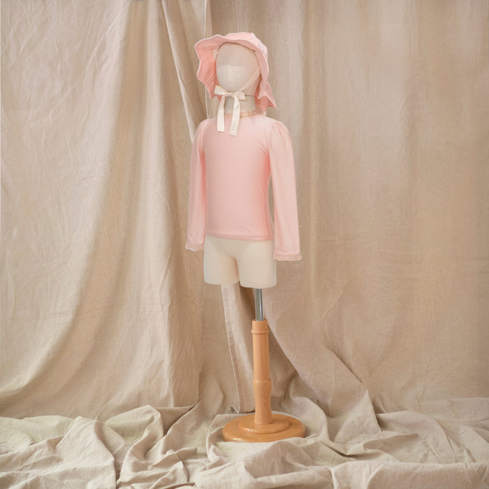 Petit Playa Ballet Rashguard in Fairy Pink print, sun-safe UPF50+ swimwear for babies and girls — image 6