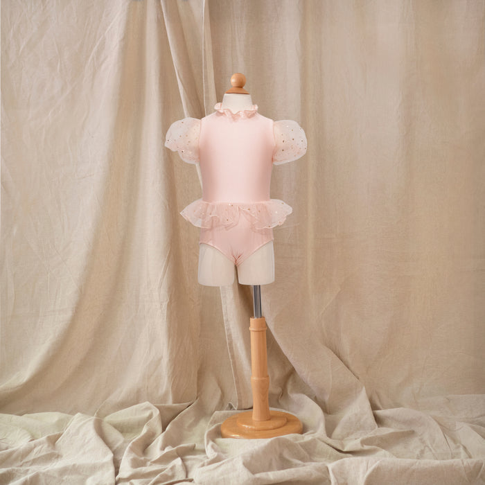 Petit Playa Ballet Swimsuit in Fairy Pink print, sun-safe UPF50+ swimwear for babies and girls — image 2