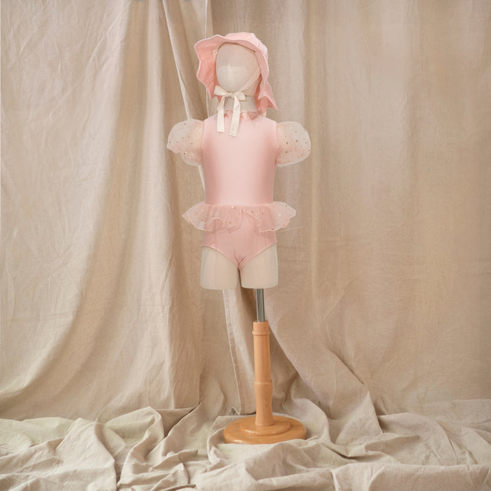Petit Playa Ballet Swimsuit in Fairy Pink print, sun-safe UPF50+ swimwear for babies and girls — image 4