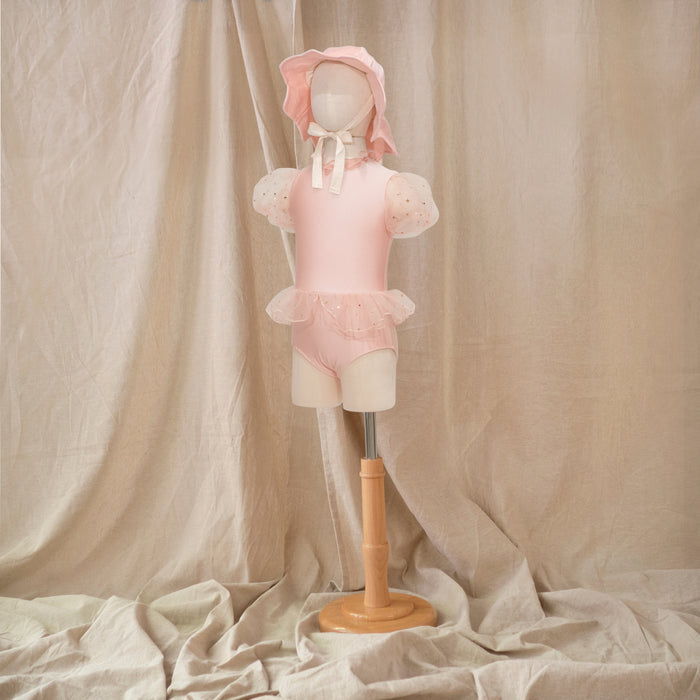 Petit Playa Ballet Swimsuit in Fairy Pink print, sun-safe UPF50+ swimwear for babies and girls — image 5