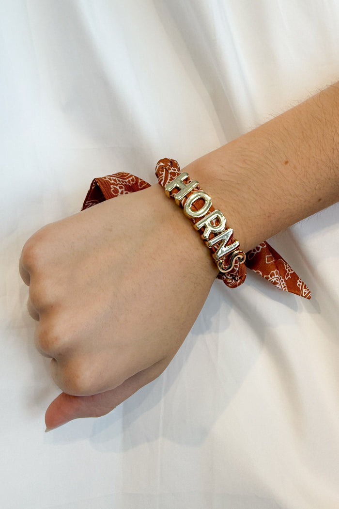 Bandana Slider Bracelet Horns, adeline boutique, dallas boutique, boutique