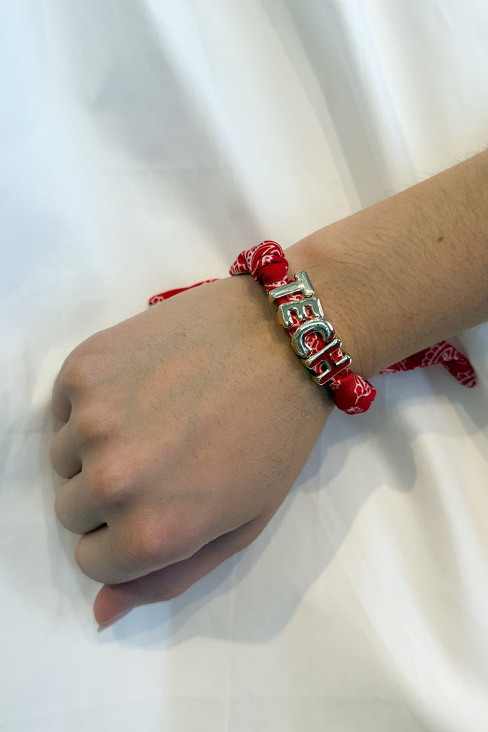 Bandana Slider Bracelet Tech, adeline boutique, dallas boutique, boutique