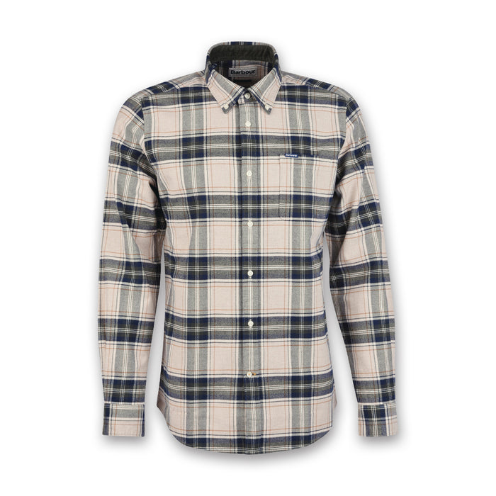 Barbour - Betsom Tailored Fit Shirt in Stone Marl - Nigel Clare