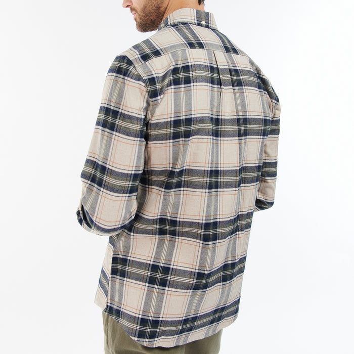 Barbour - Betsom Tailored Fit Shirt in Stone Marl - Nigel Clare