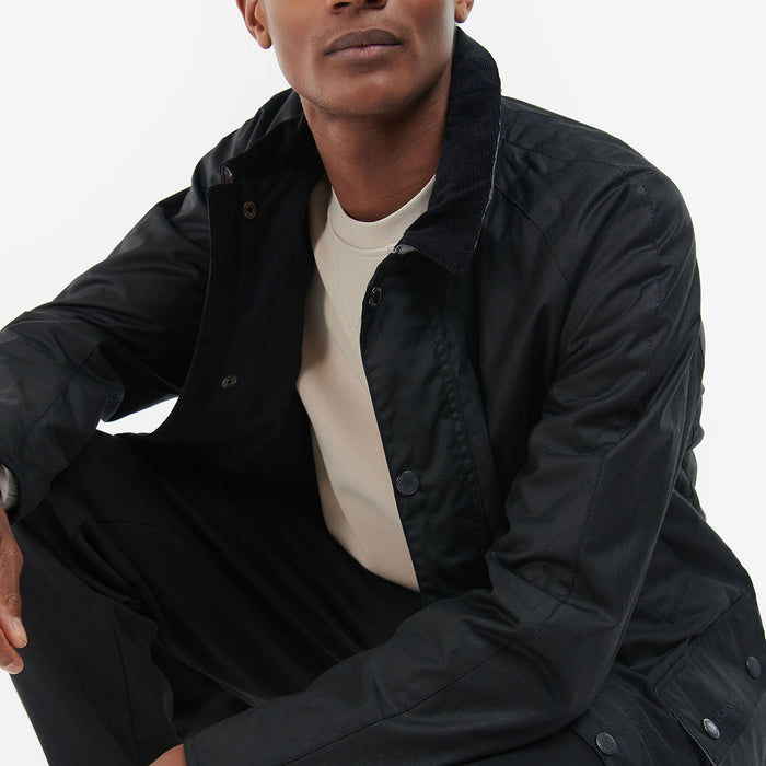 Barbour - Bodey Wax Jacket in Black - Nigel Clare