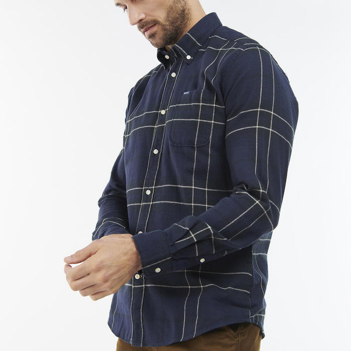 Barbour - Carter Tailored Fit Shirt in Navy - Nigel Clare