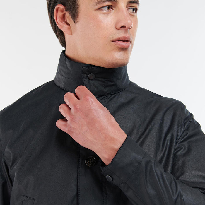 Barbour - Century Wax Jacket in Navy - Nigel Clare