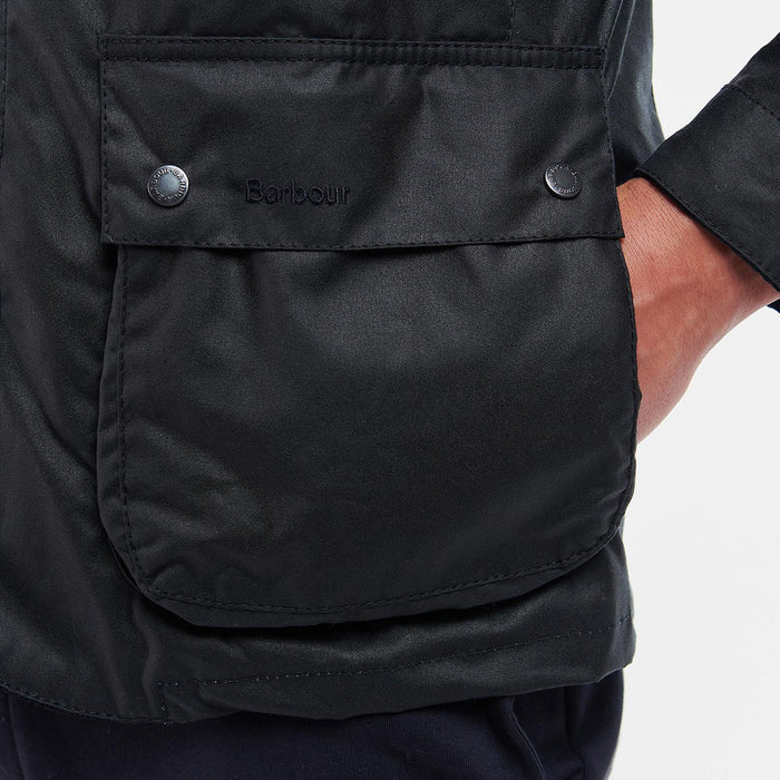 Barbour - Century Wax Jacket in Navy - Nigel Clare