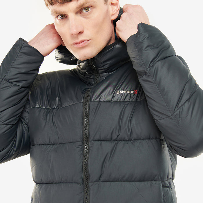 Barbour - Dewpoint Baffle Puffer Jacket in Black - Nigel Clare