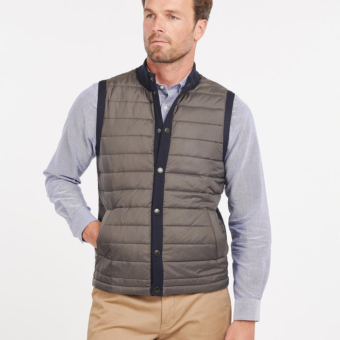 Barbour - Essential Knit Back Gilet in Navy - Nigel Clare