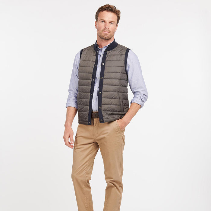 Barbour - Essential Knit Back Gilet in Navy - Nigel Clare