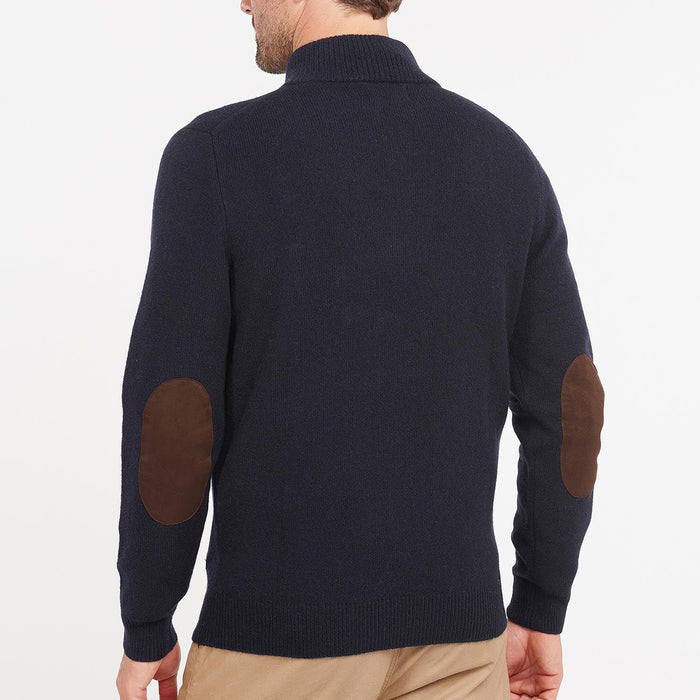 Barbour - Essential Patch Half Zip Jumper in Navy - Nigel Clare