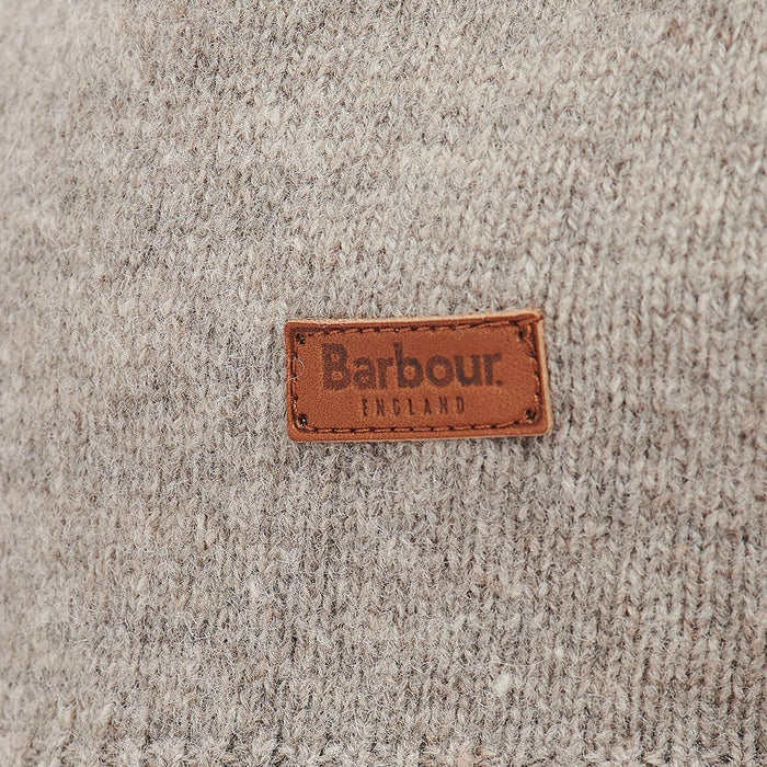 Barbour - Essential Patch Half Zip Jumper in Stone - Nigel Clare