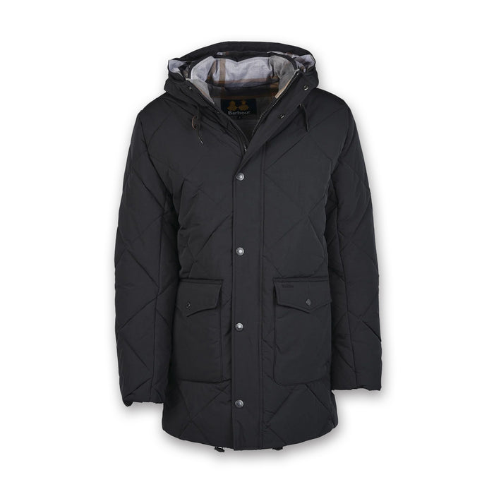 Barbour - Moben Baffle Quilted Jacket in Black - Nigel Clare