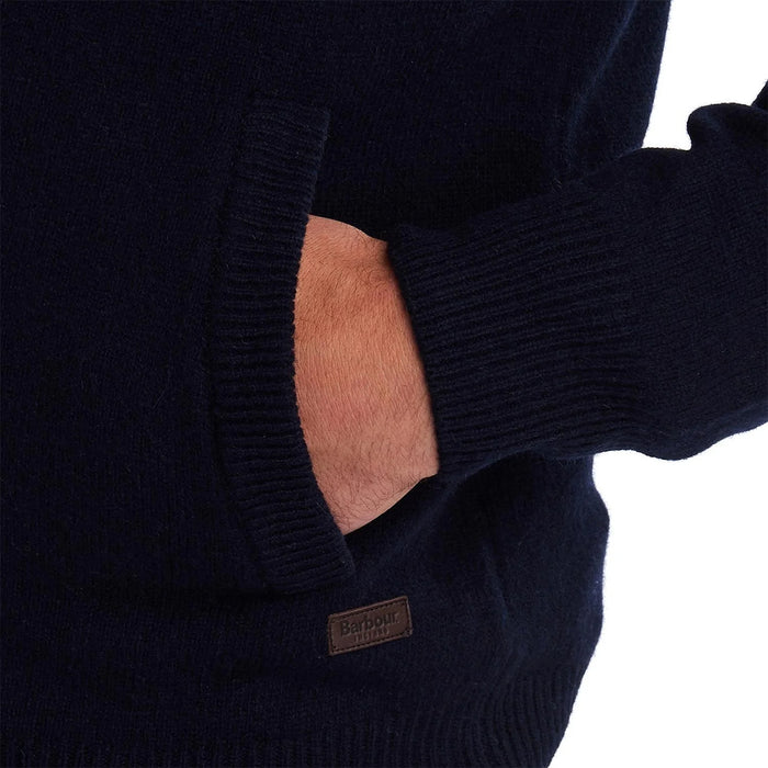 Barbour - Patch Full Zip Up Cardigan in Navy - Nigel Clare