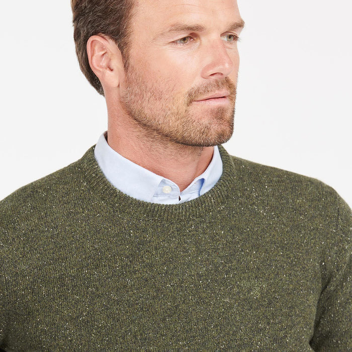 Barbour - Tisbury Crew Neck Jumper in Dark Seaweed - Nigel Clare