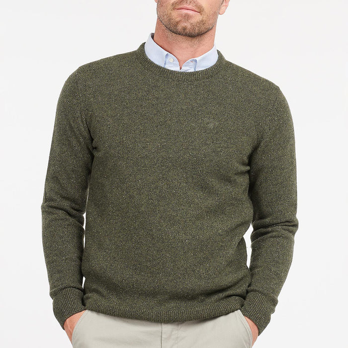 Barbour - Tisbury Crew Neck Jumper in Dark Seaweed - Nigel Clare