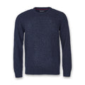 Barbour - Tisbury Crew Neck Jumper in Navy Fleck - Nigel Clare