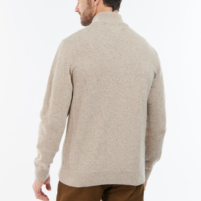 Barbour - Tisbury Half Zip Jumper in Stone - Nigel Clare