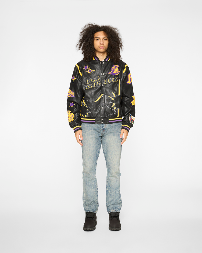 BBC X Jeff Hamilton Lakers Varsity Jacket
