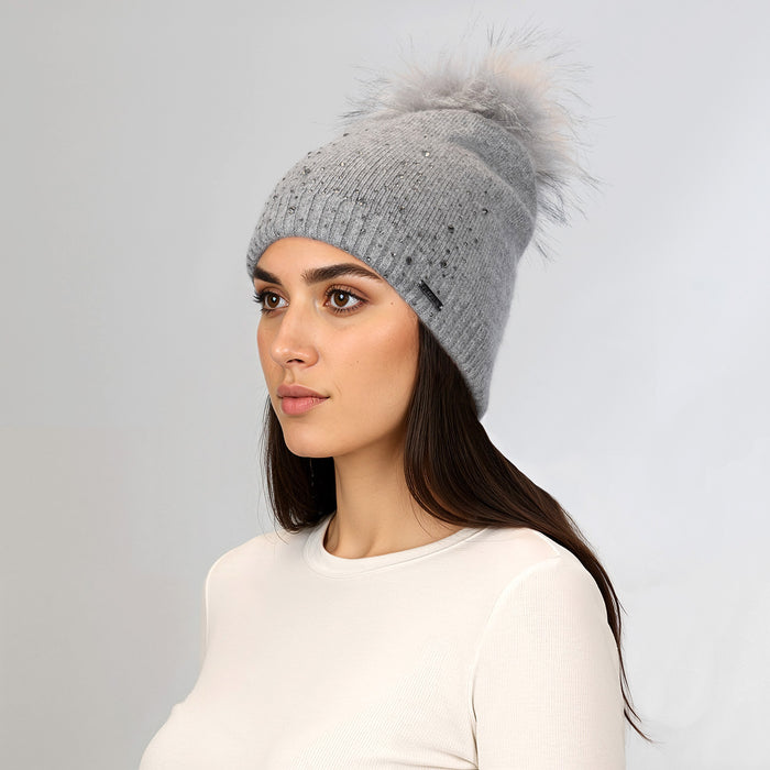 Giesswein Beanie Kristallwand - gris 017