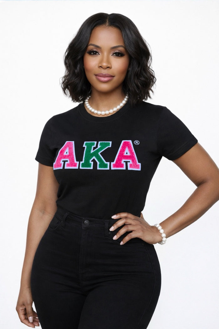 Black AKA Pink/Green Tee