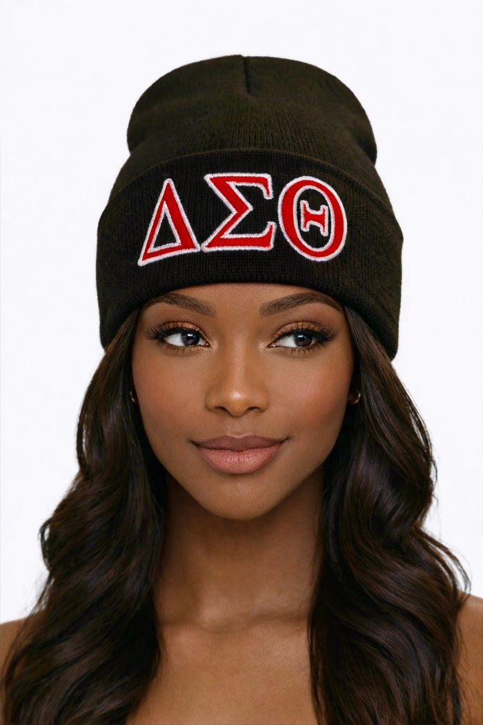 ΔΣΘ Black Beanie