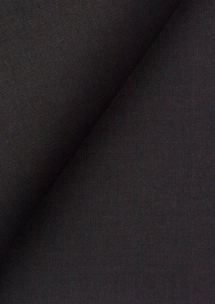 Black Linen Blend Vest - SARTORO