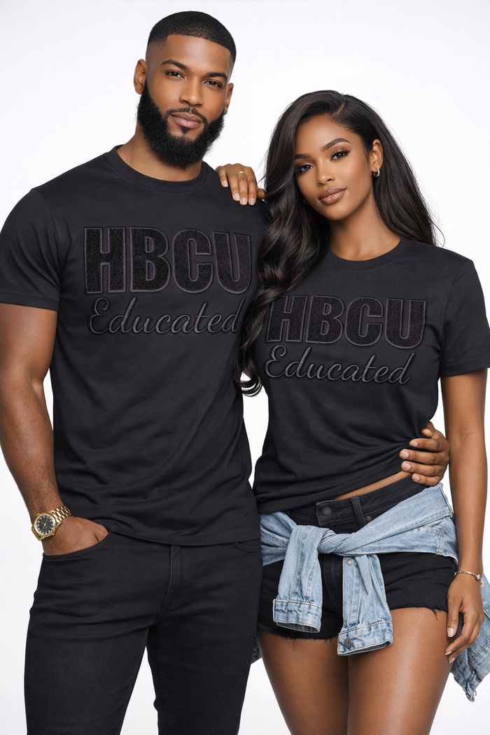 Black on Black HBCU Educated Tee