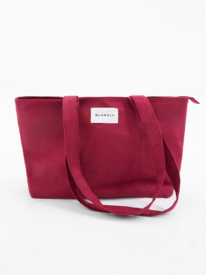 Blakely Mini Tote Bag - Wine Red