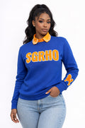 Blue SGRHO Poodle Sleeve Sweatshirt