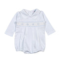Blue Skies Smocked Bubble