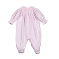Blush Bishop Smocked Footie