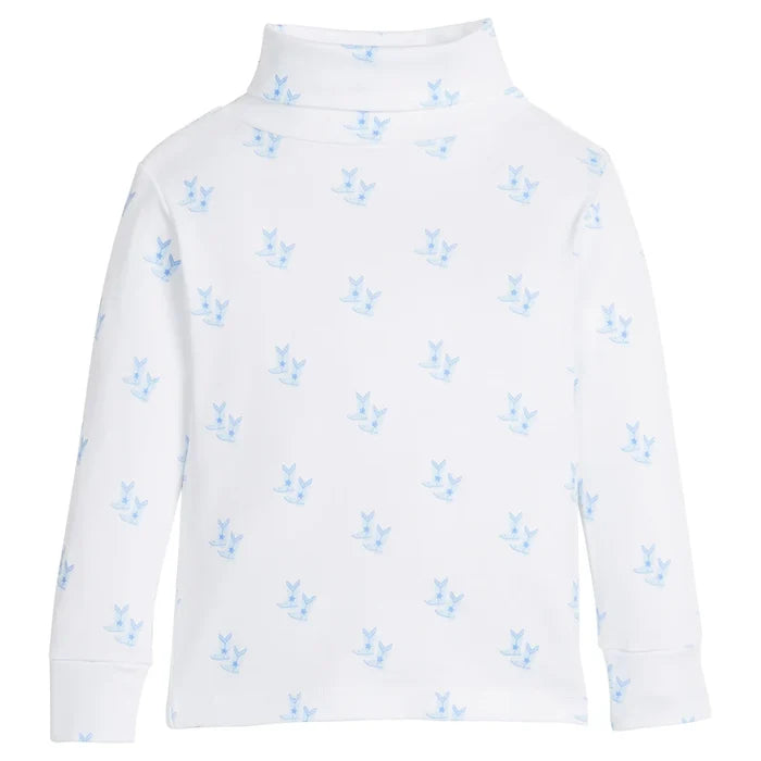 Boot Scootin' Blue Boy's Printed Turtleneck