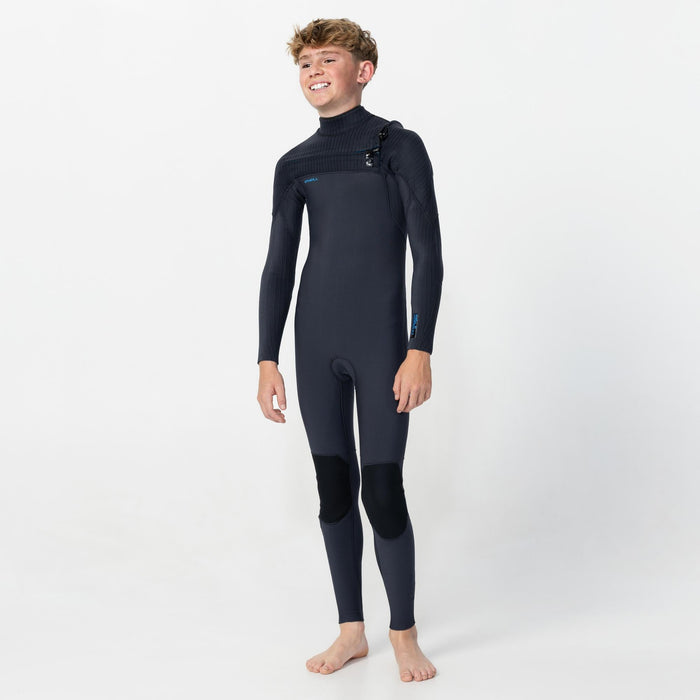 Boy's HyperFreak 3/2+mm Steamer Chest Zip - Gunmetal