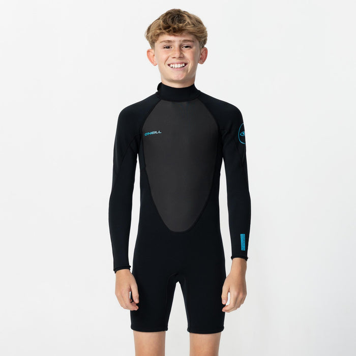 Boy's Reactor 2mm Long Sleeve Spring Suit Back Zip - Black