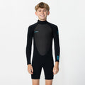 Boy's Reactor 2mm Long Sleeve Spring Suit Back Zip - Black