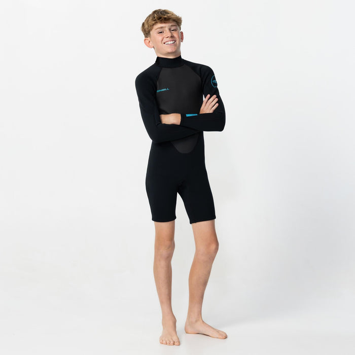 Boy's Reactor 2mm Long Sleeve Spring Suit Back Zip - Black