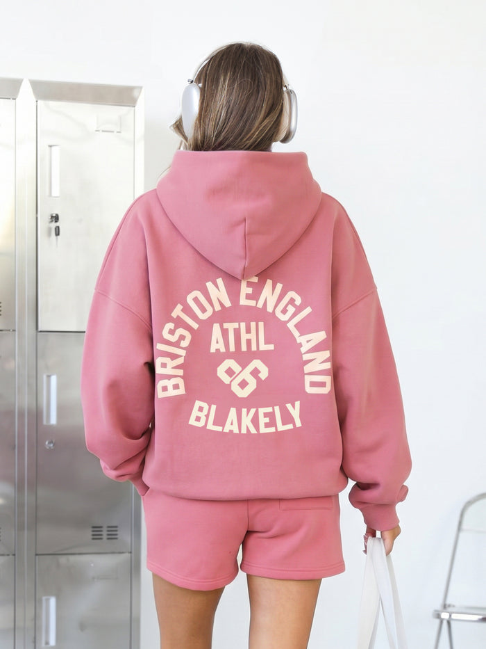 Briston Oversized Hoodie - Warm Rose
