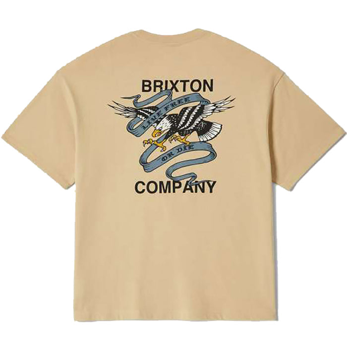 Brixton Live Free Heavyweight Relaxed T-Shirt cream pure boardshop