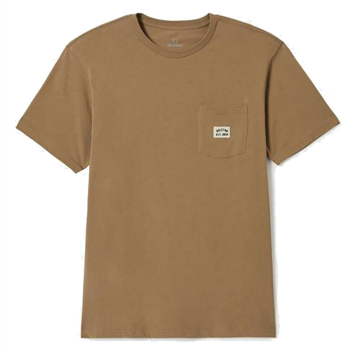 Brixton Woodburn Tailored Pocket T-Shirt Khaki Pure Boardshop