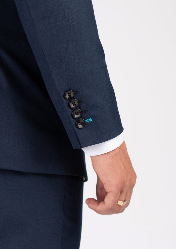 Bryant Navy Sharkskin Suit - SARTORO