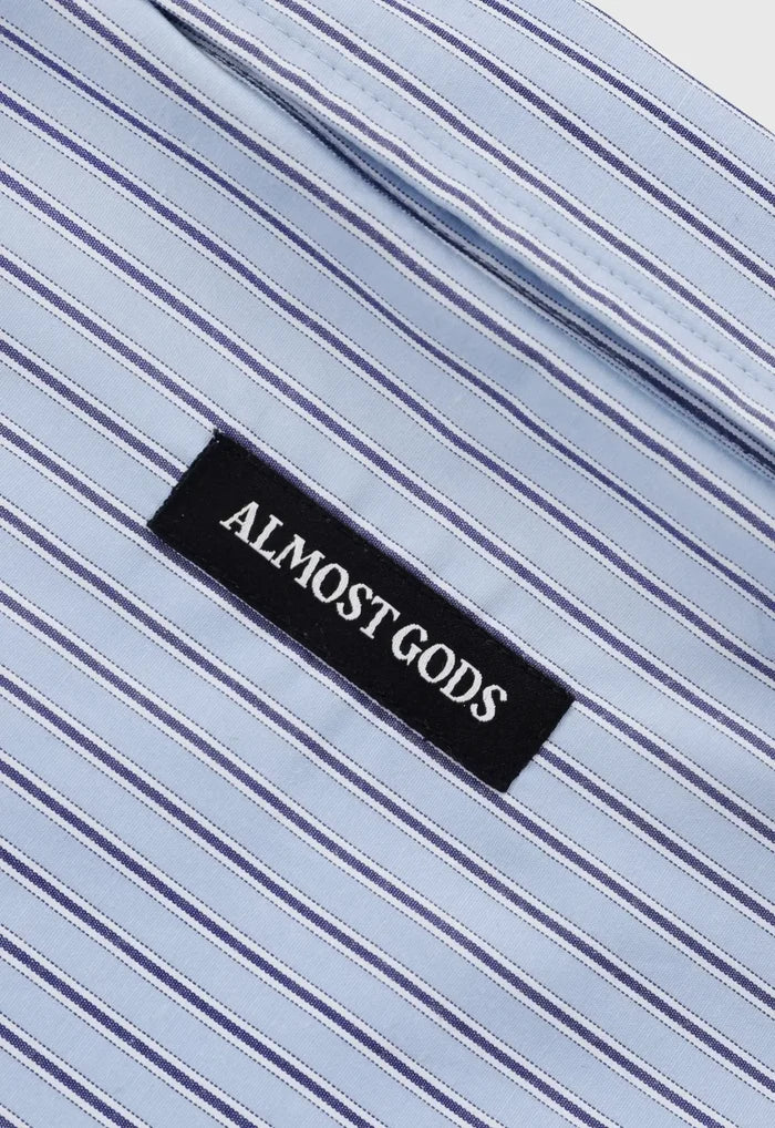 Burning Heart Striped Relaxed Shirt