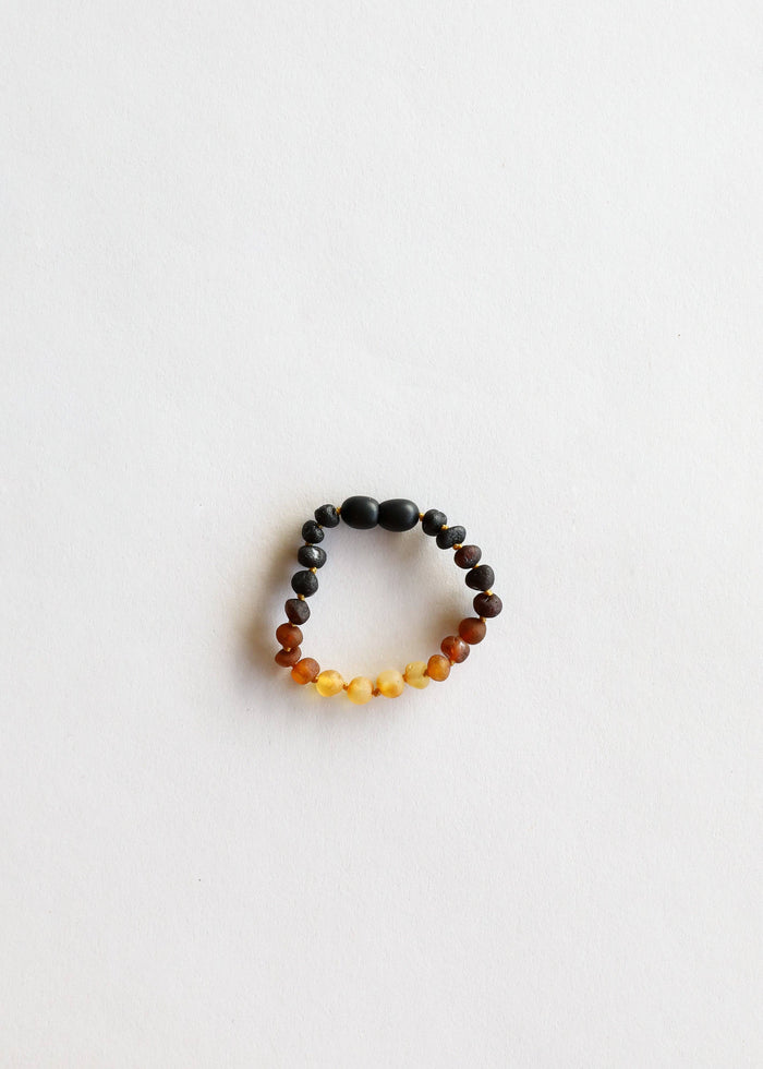 CanyonLeaf - Raw Ombre Baltic Sea Amber || Beaded Anklet or Bracelet