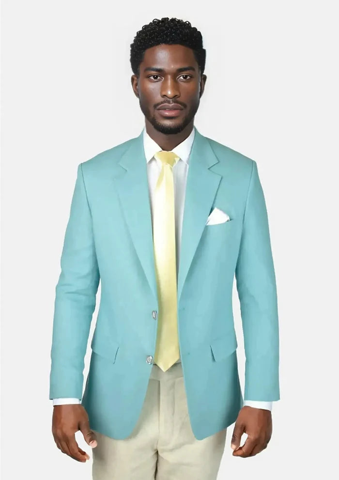 Astor Capri Blue Linen Blend Jacket - SARTORO