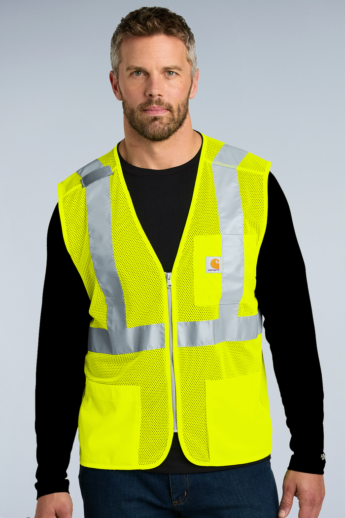 Carhartt® ANSI Class 2 Mesh Zip-Front Vest | CT106171 - The Lemon Print & Design Studio