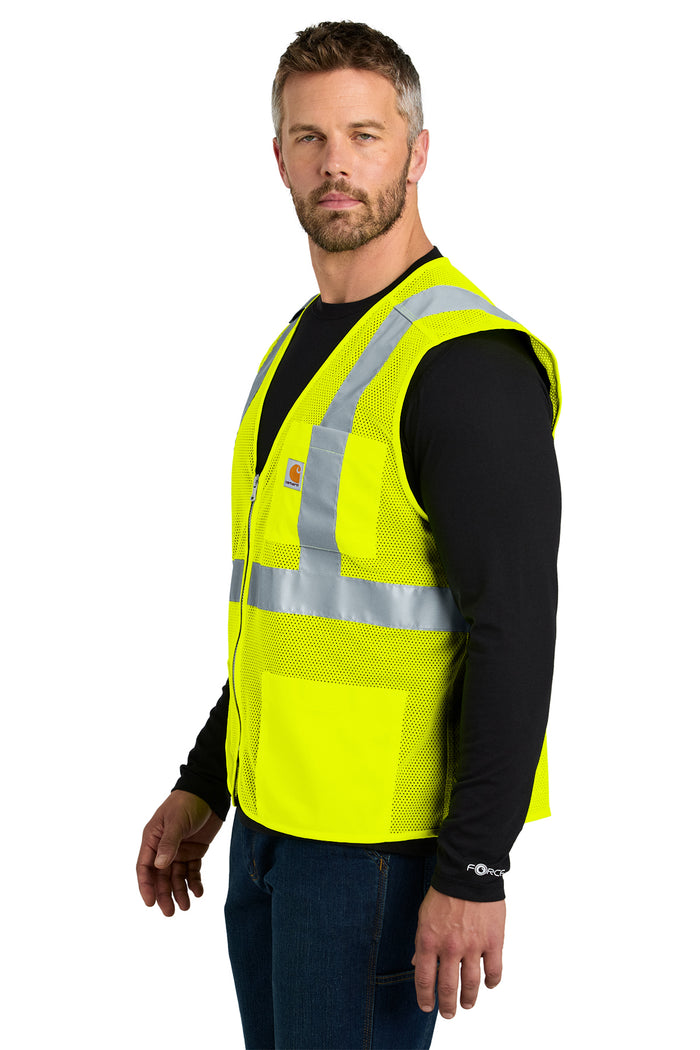 Carhartt® ANSI Class 2 Mesh Zip-Front Vest | CT106171 - The Lemon Print & Design Studio